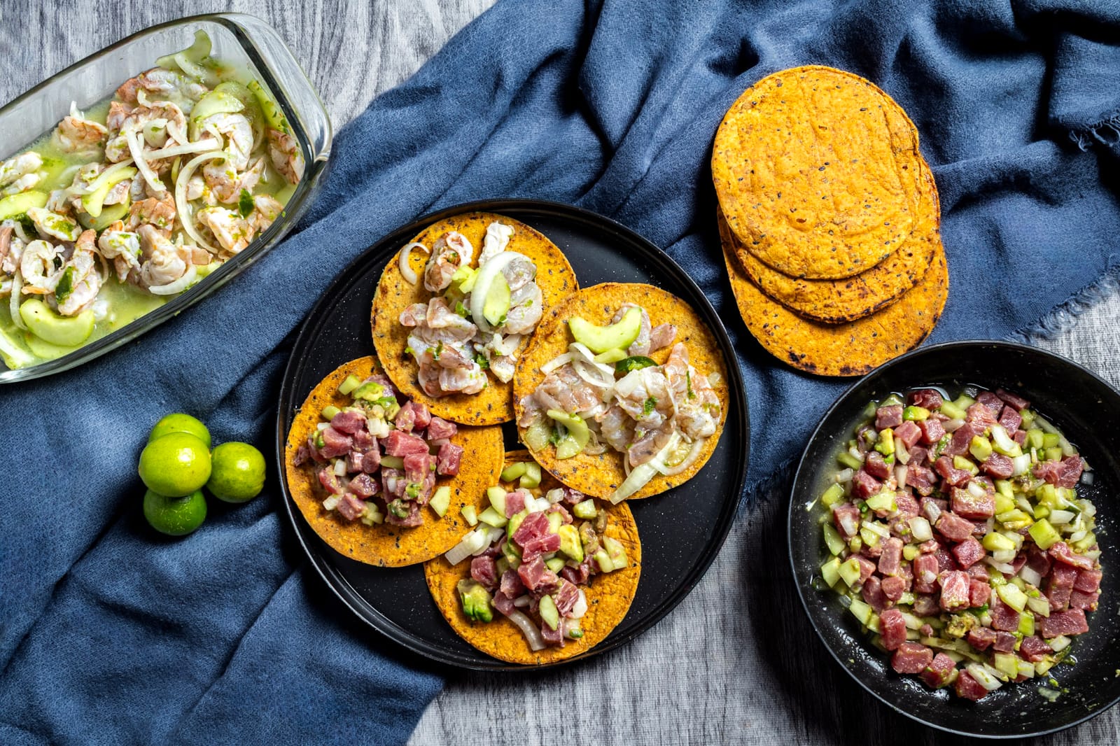 Experiencia Aguachile de Camarón y Atún del Pacífico